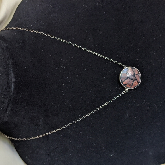 Aimie Jewelry - Sterling Silver Inlay Necklace